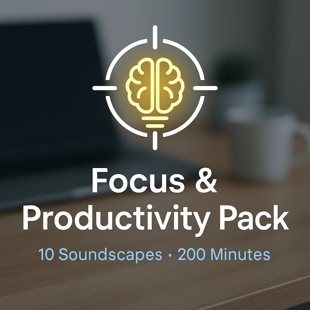 Focus & Productivity Pack — 10 Soundscapes, 200 Minutes Total
